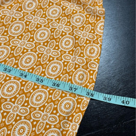 Philosophy Jersey Knit Mandala Geometric Yellow Sleeveless Swing Dress Womens 2X - Picture 10 of 10